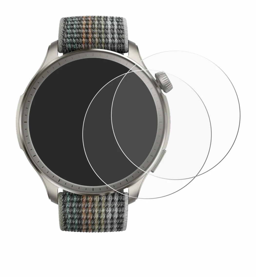 Image of the device Huami Amazfit Balance with a wide variety of screen protectors.