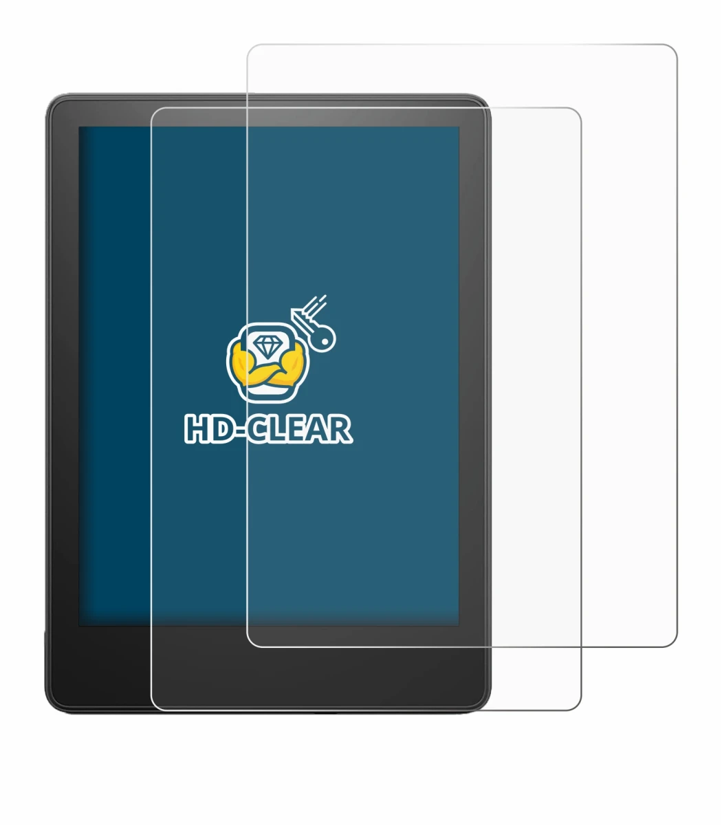 Image of the device Amazon Kindle Paperwhite 2023 (11th Gen.) with a wide variety of screen protectors.