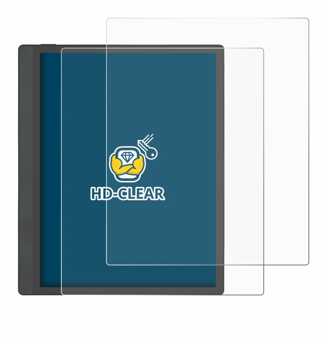 Image of the device Boox Tab Ultra C Pro with a wide variety of screen protectors.