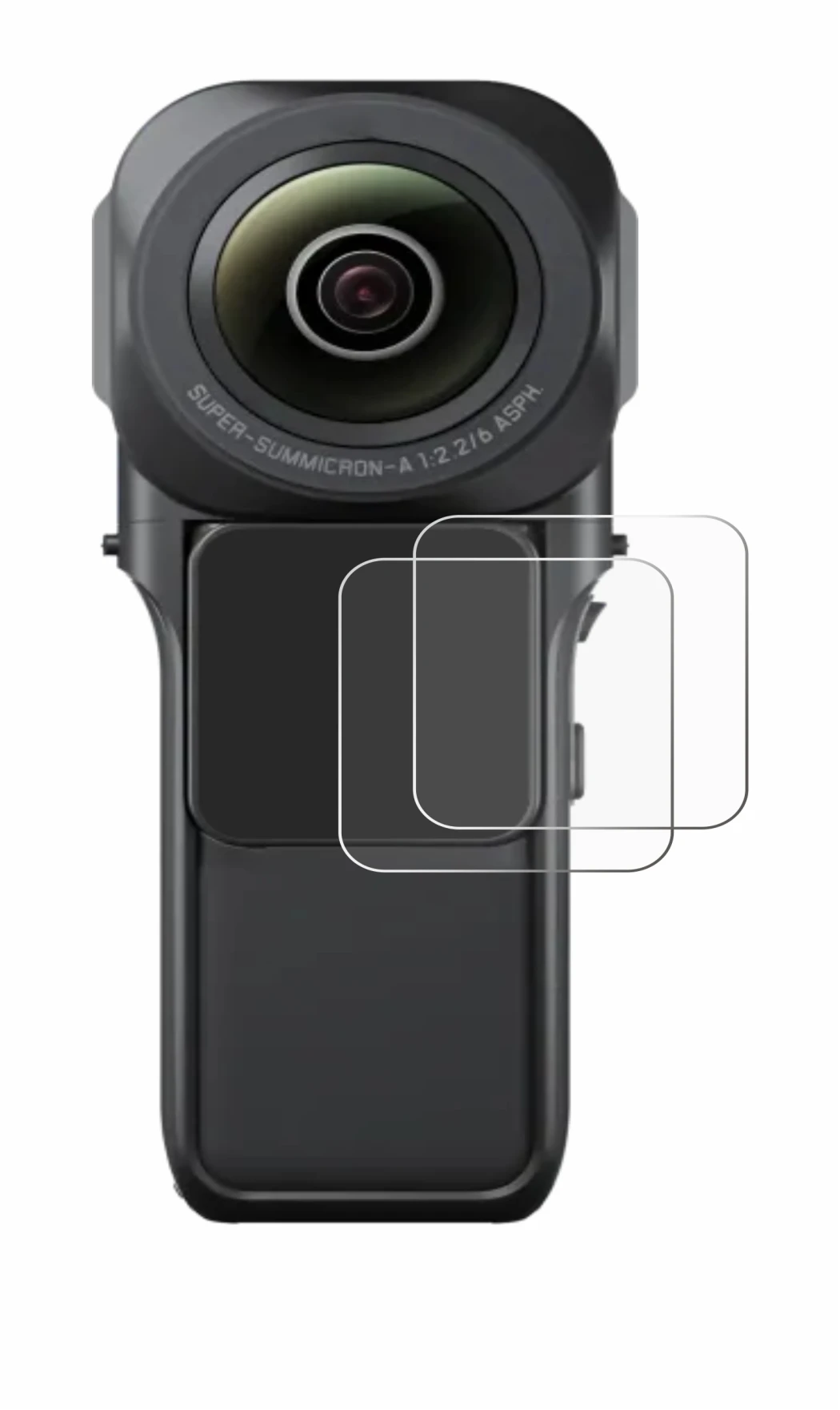 Image of the device Insta360 One RS 1-Zoll 360 with a wide variety of screen protectors.