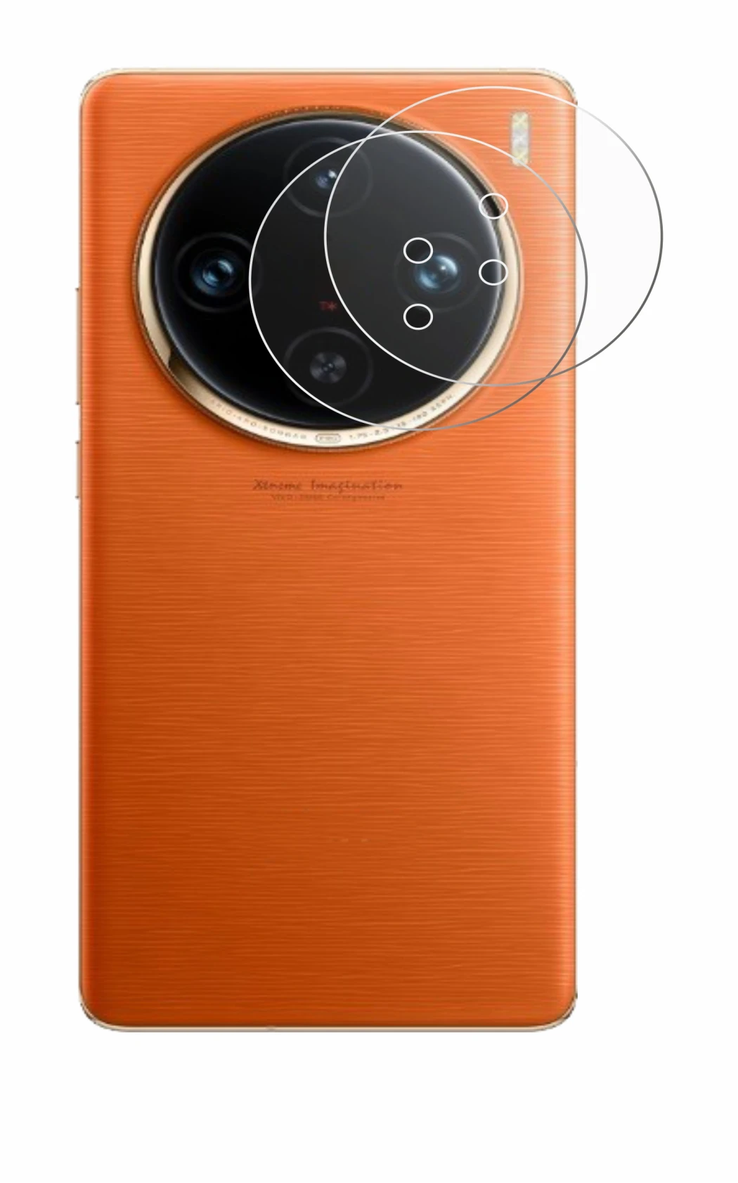 Image of the device Vivo X100 Pro (ONLY Camera Lens) with a wide variety of screen protectors.