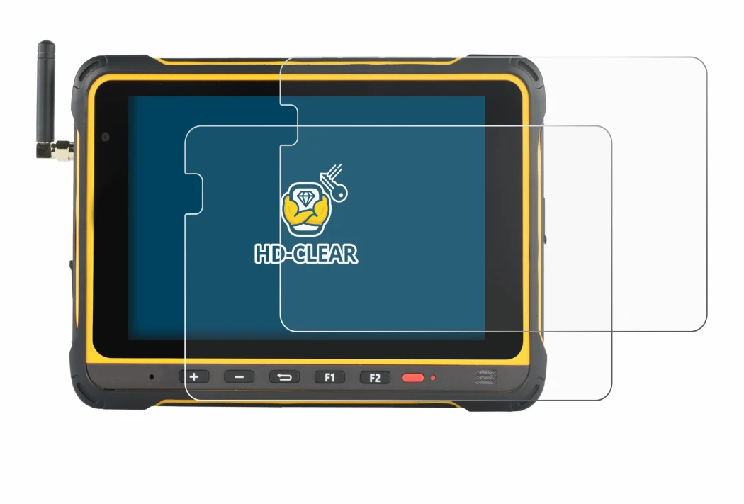 Image of the device AIR3 7.3 with a wide variety of screen protectors.