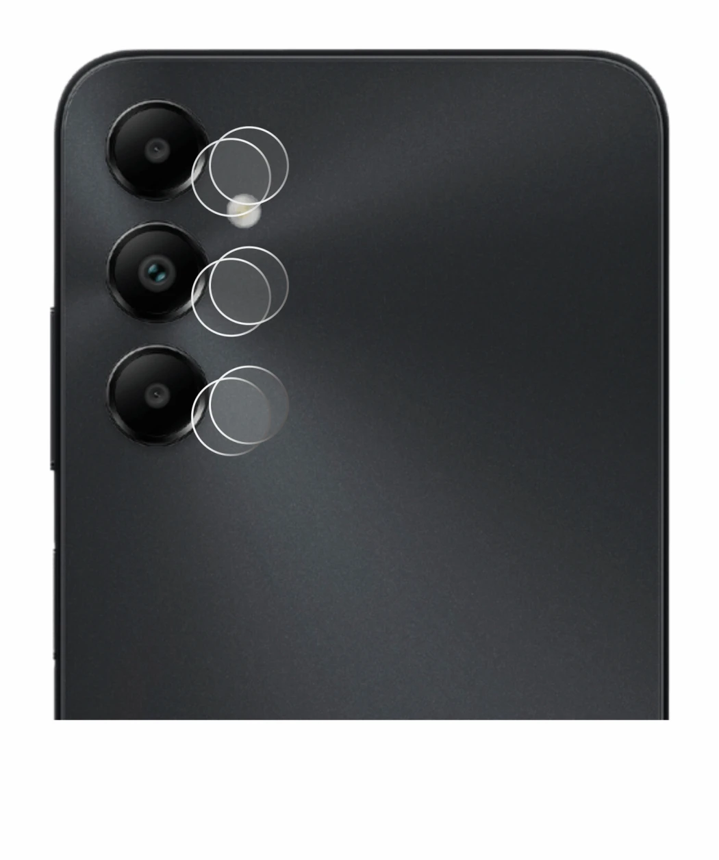 Image of the device Samsung Galaxy A05s (ONLY Camera Lens) with a wide variety of screen protectors.