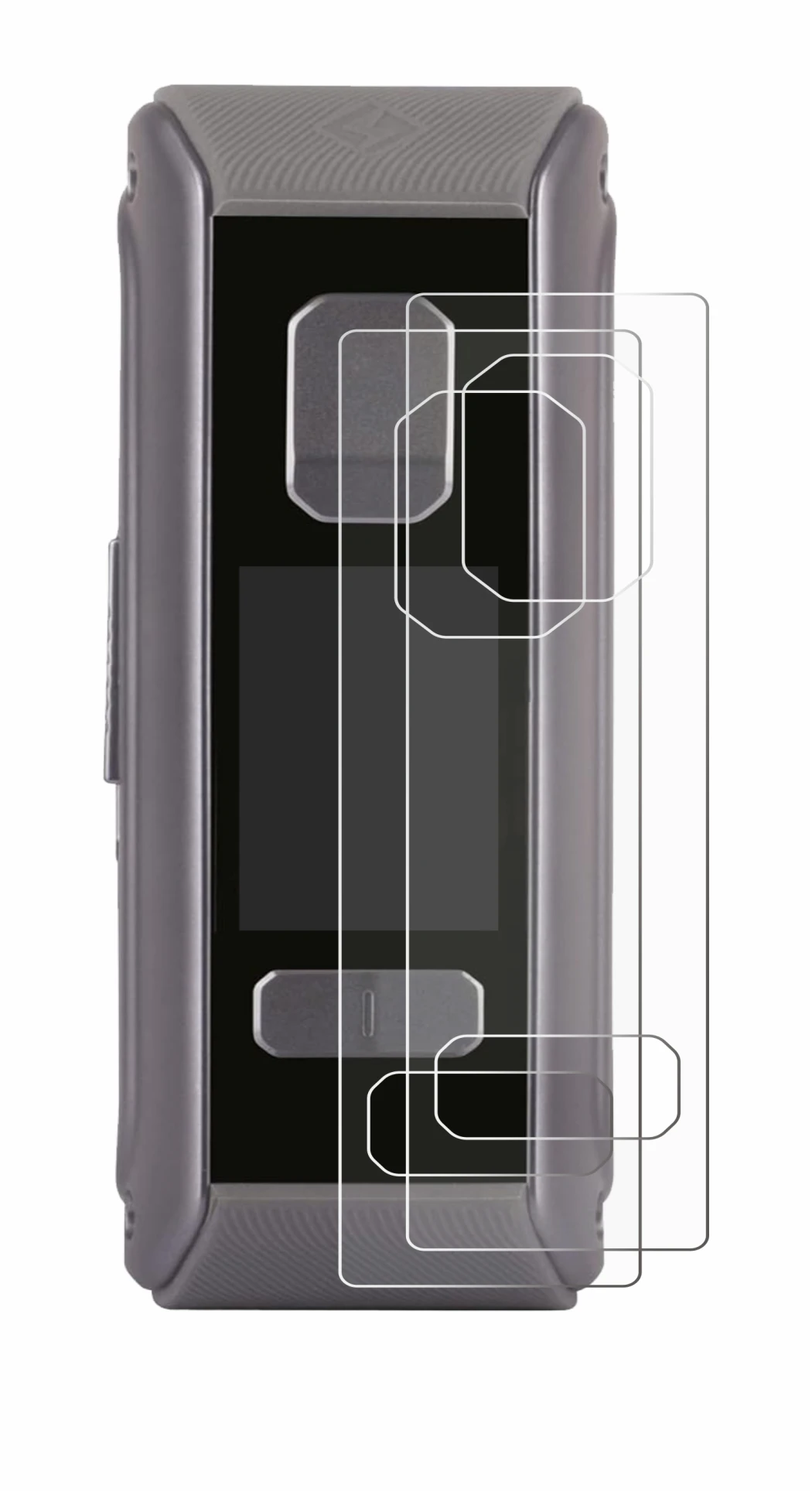 Image of the device GeekVape Aegis Max2 / Max100 with a wide variety of screen protectors.