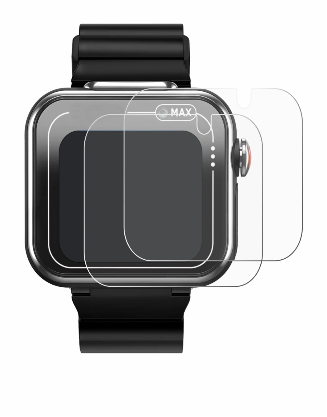 Image of the device Vtech Kidizoom Smartwatch MAX with a wide variety of screen protectors.