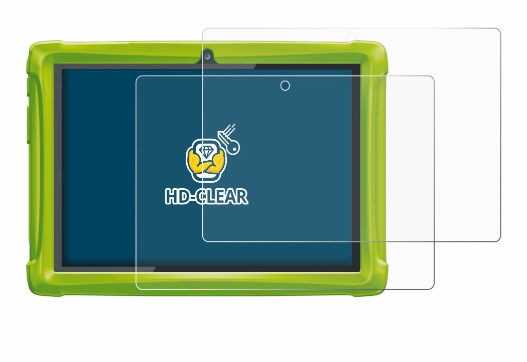 Image of the device Clementoni Clempad 10 with a wide variety of screen protectors.