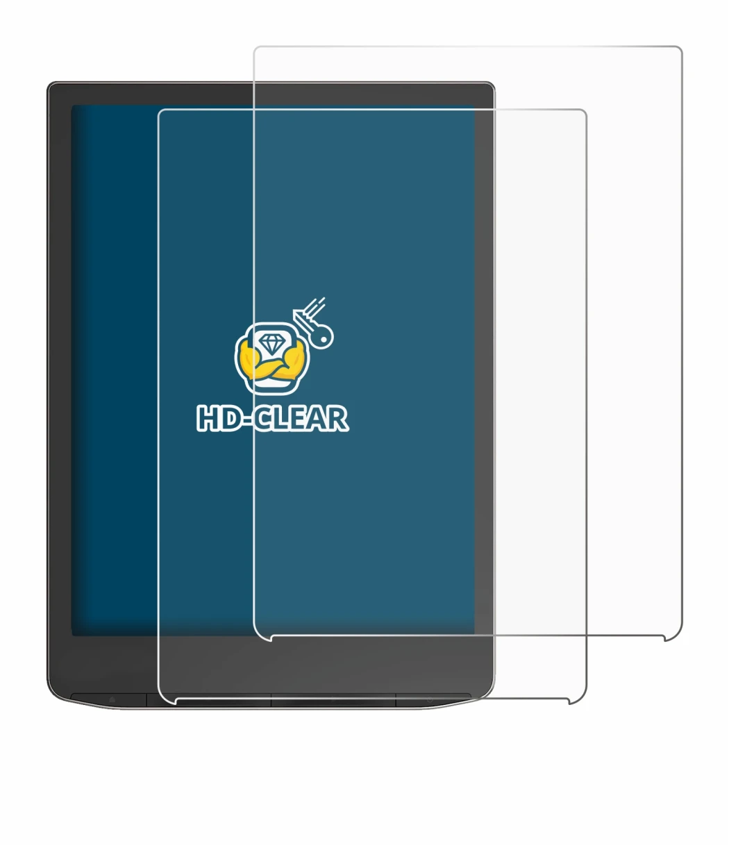 Image of the device Vivlio InkPad 4 with a wide variety of screen protectors.