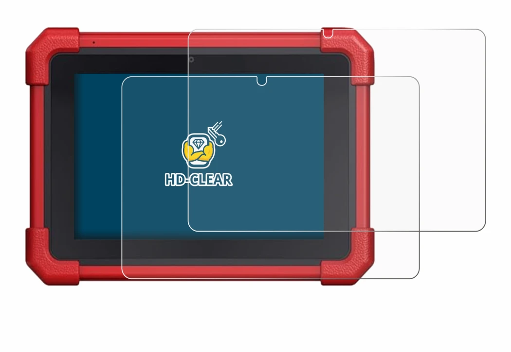 Image of the device Launch MOT IV (4) with a wide variety of screen protectors.