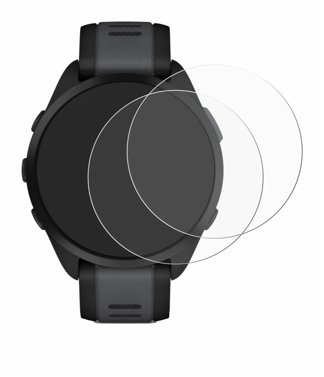 Image of the device Garmin Forerunner 165 with a wide variety of screen protectors.