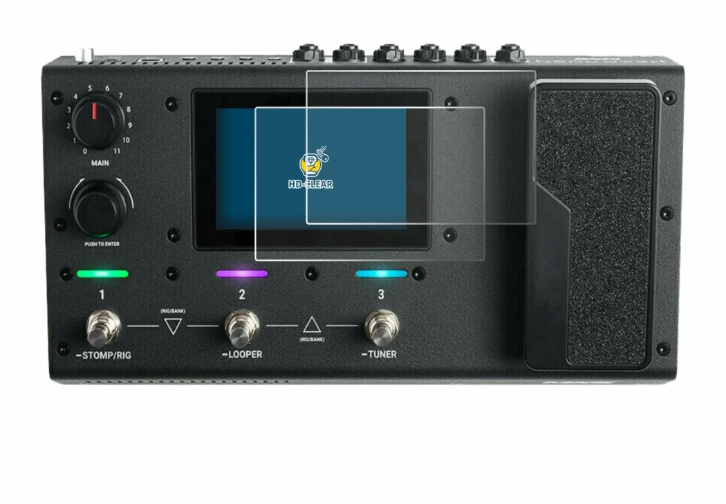 Image of the device Headrush MX5 with a wide variety of screen protectors.