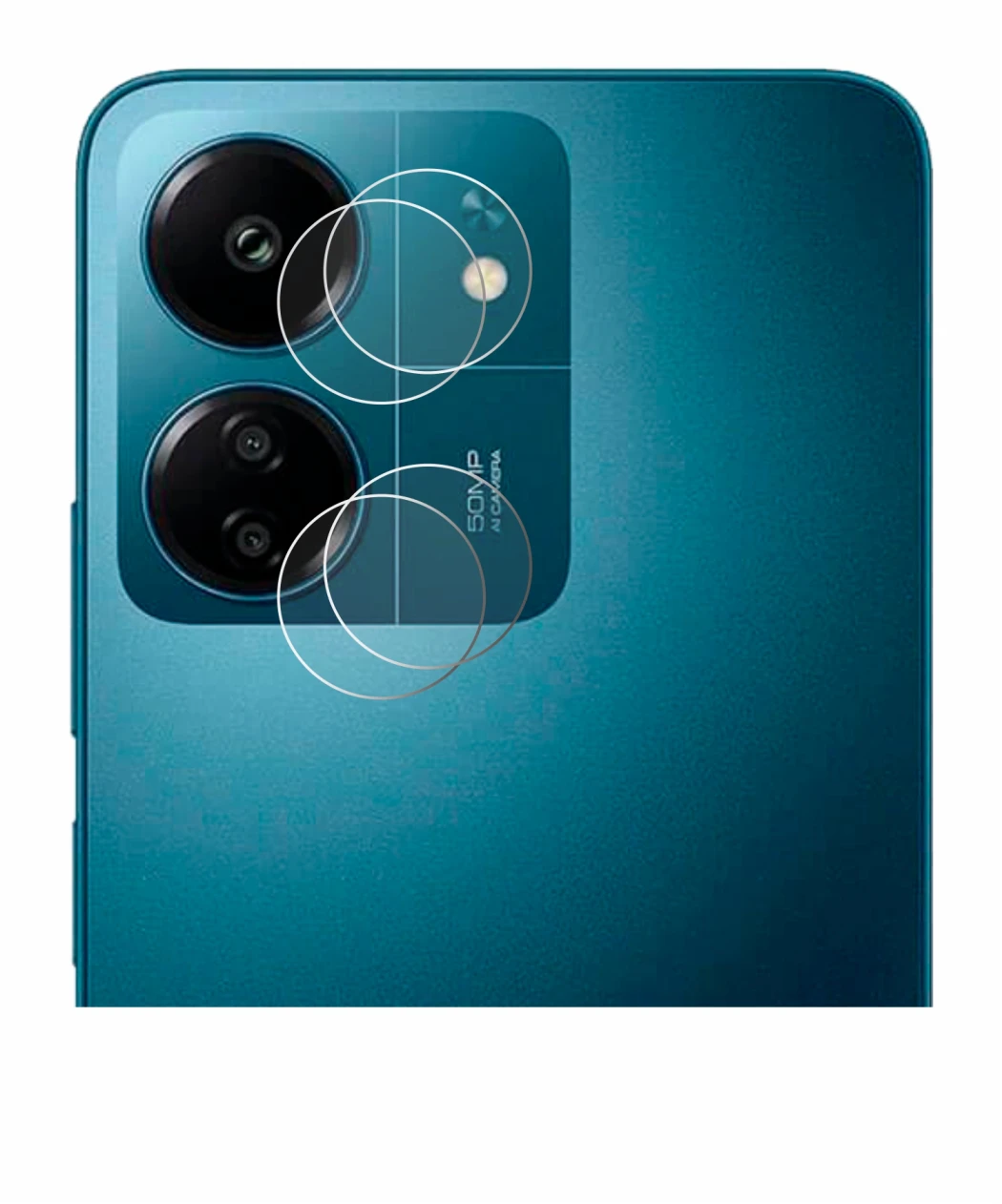 Image of the device Xiaomi Redmi 13C (ONLY Camera Lens) with a wide variety of screen protectors.