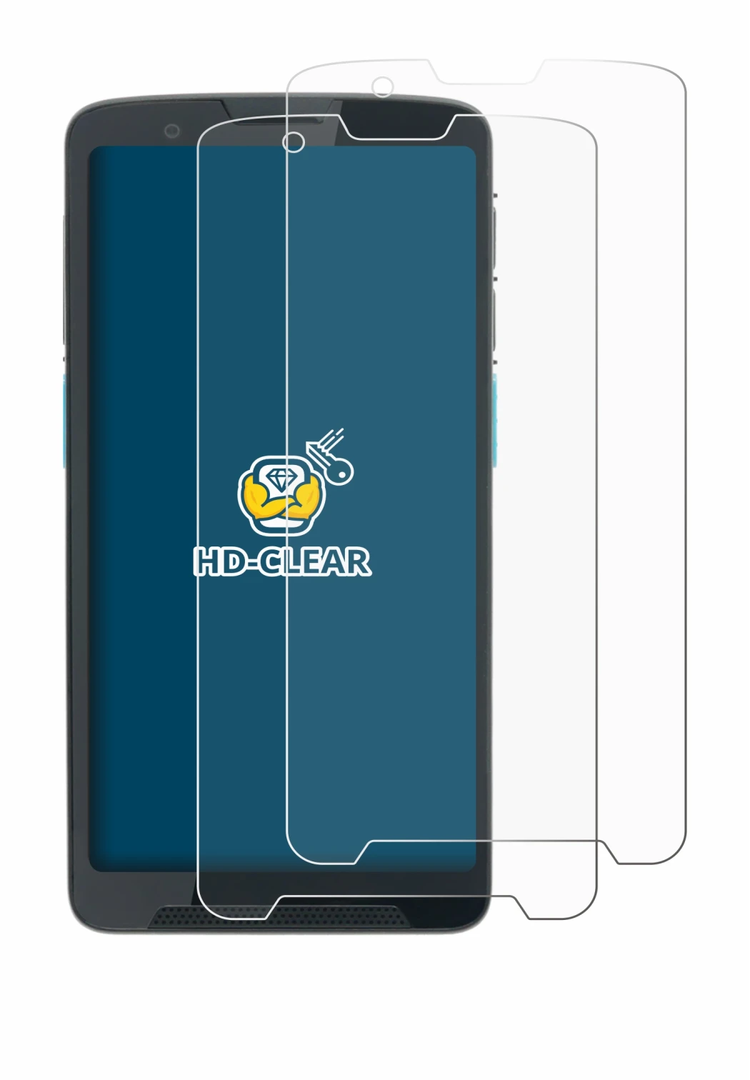 Image of the device Unitech EA660 with a wide variety of screen protectors.