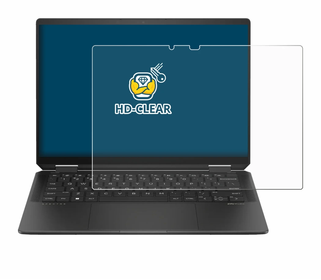 Image of the device HP Spectre x360 (14-e) 2024 with a wide variety of screen protectors.