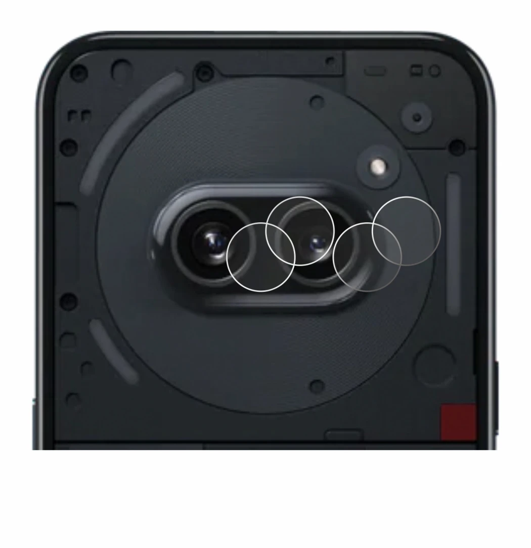 Image of the device Nothing Phone (2a) (ONLY Camera Lens) with a wide variety of screen protectors.