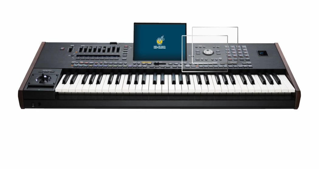 Image of the device KORG Pa5X with a wide variety of screen protectors.
