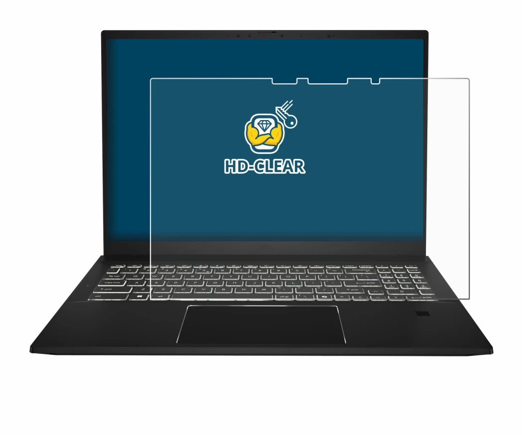 Image of the device MSI Summit E16 AI Studio with a wide variety of screen protectors.