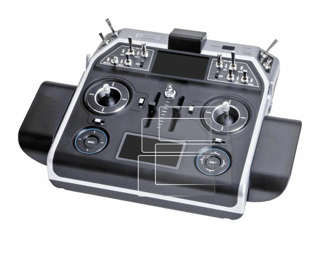 Image of the device Graupner MC-28 with a wide variety of screen protectors.