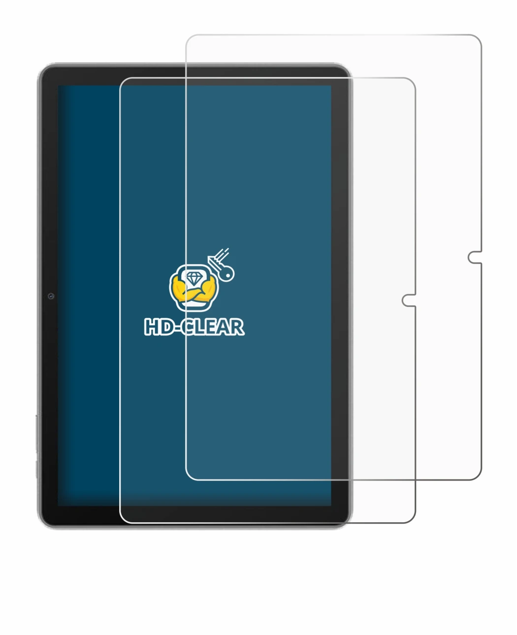 Image of the device Blackview Tab 70 with a wide variety of screen protectors.