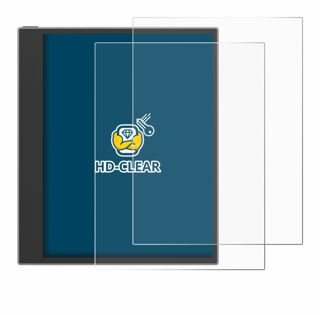 Image of the device PocketBook InkPad Eo (2024) with a wide variety of screen protectors.