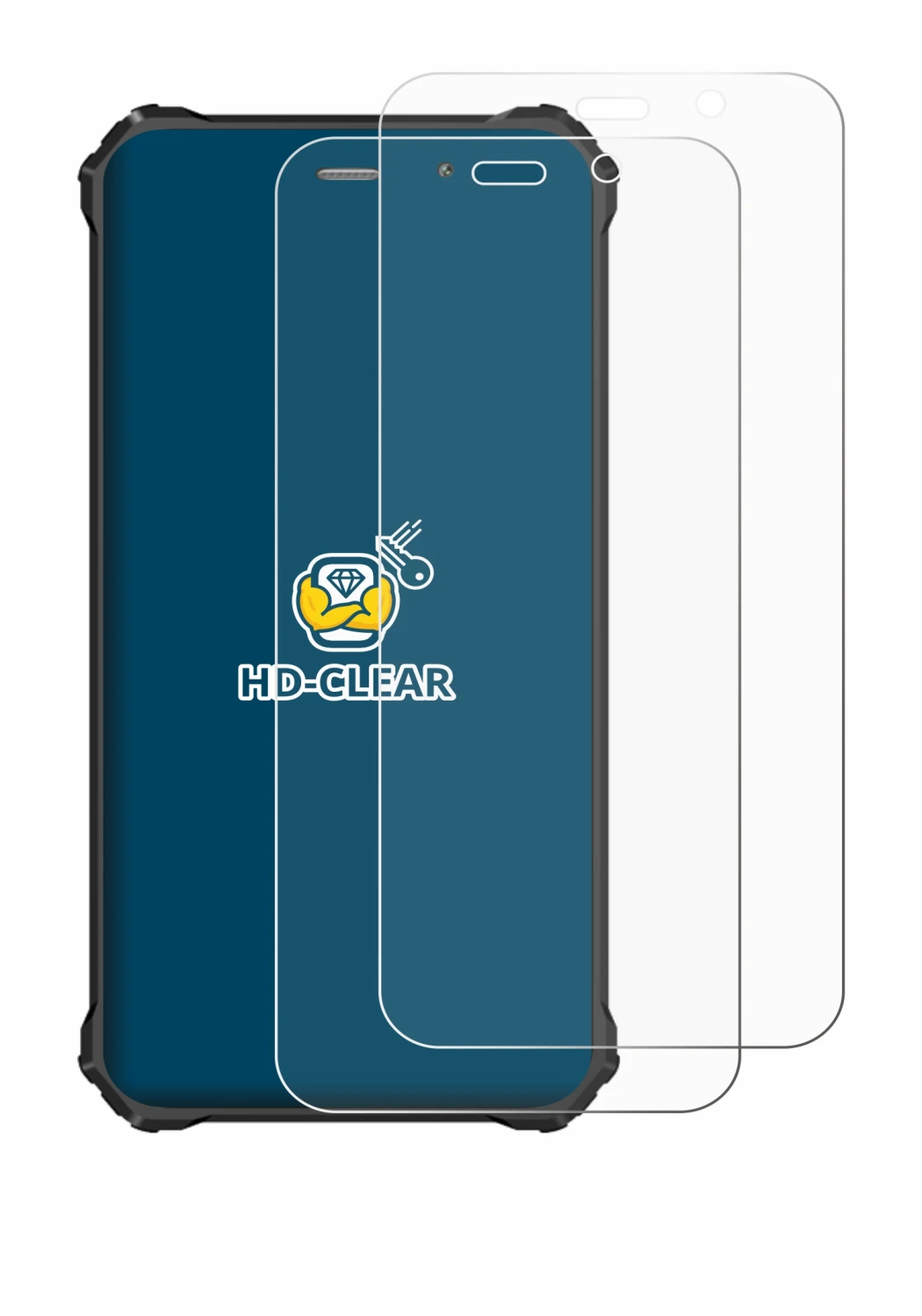 Image of the device Fossibot F101P with a wide variety of screen protectors.