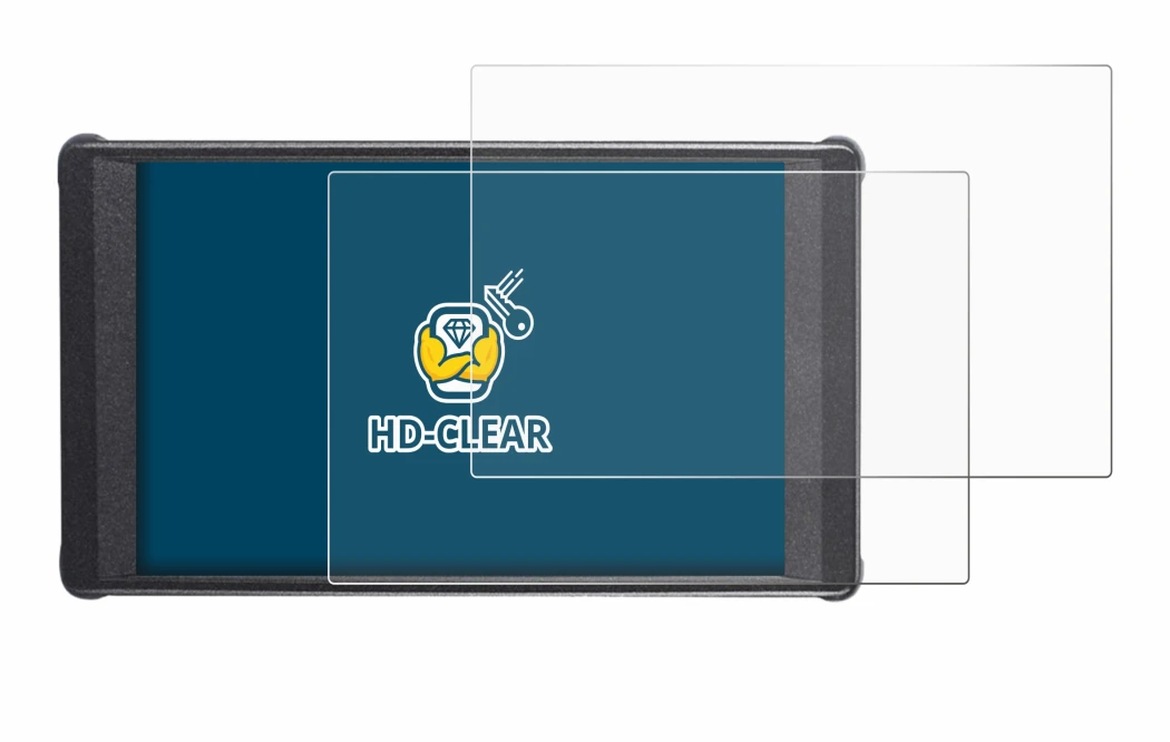 Image of the device Portkeys PT6 with a wide variety of screen protectors.