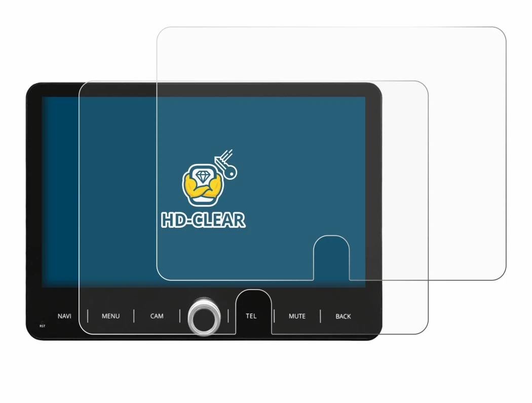 Image of the device Dynavin D9-T5TP with a wide variety of screen protectors.