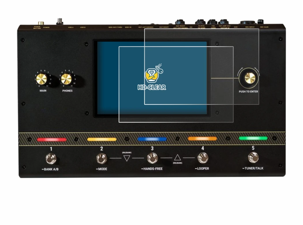 Image of the device Headrush Core with a wide variety of screen protectors.