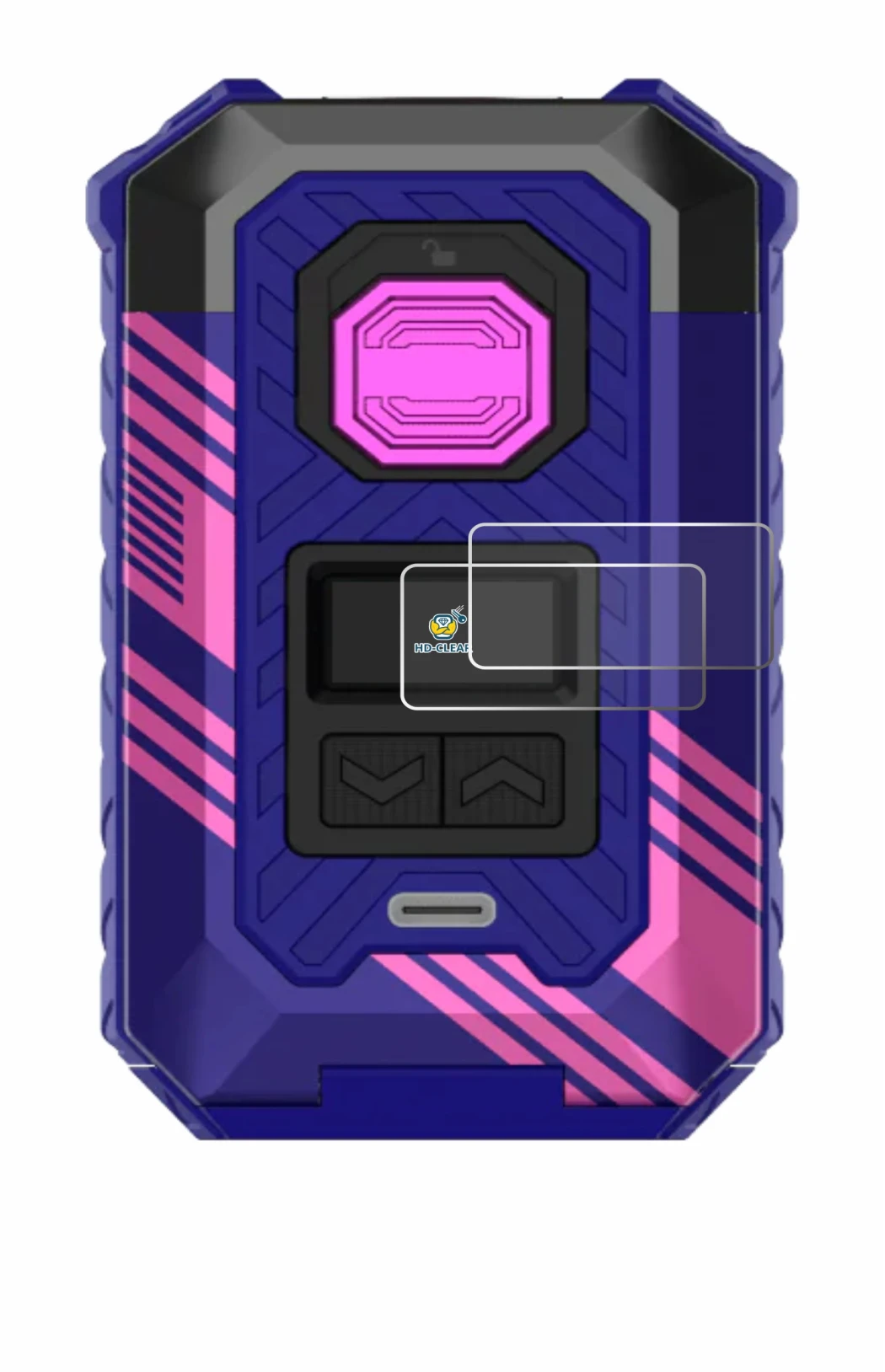 Image of the device Vaporesso Armour Max with a wide variety of screen protectors.