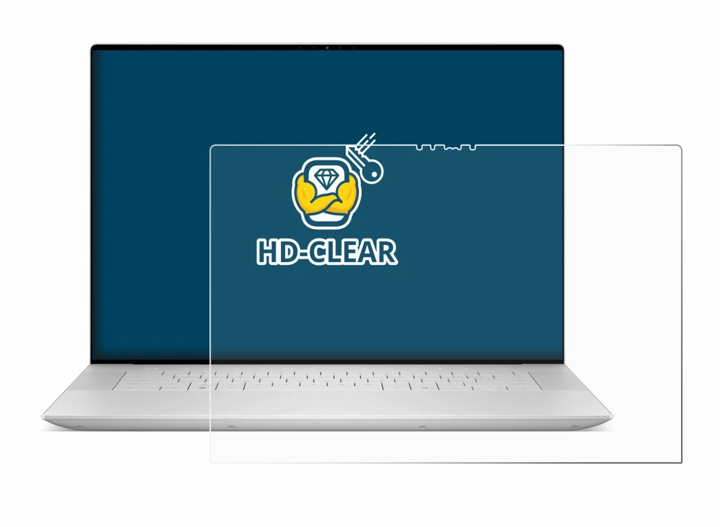 Image of the device Dell XPS 16 9640 with a wide variety of screen protectors.