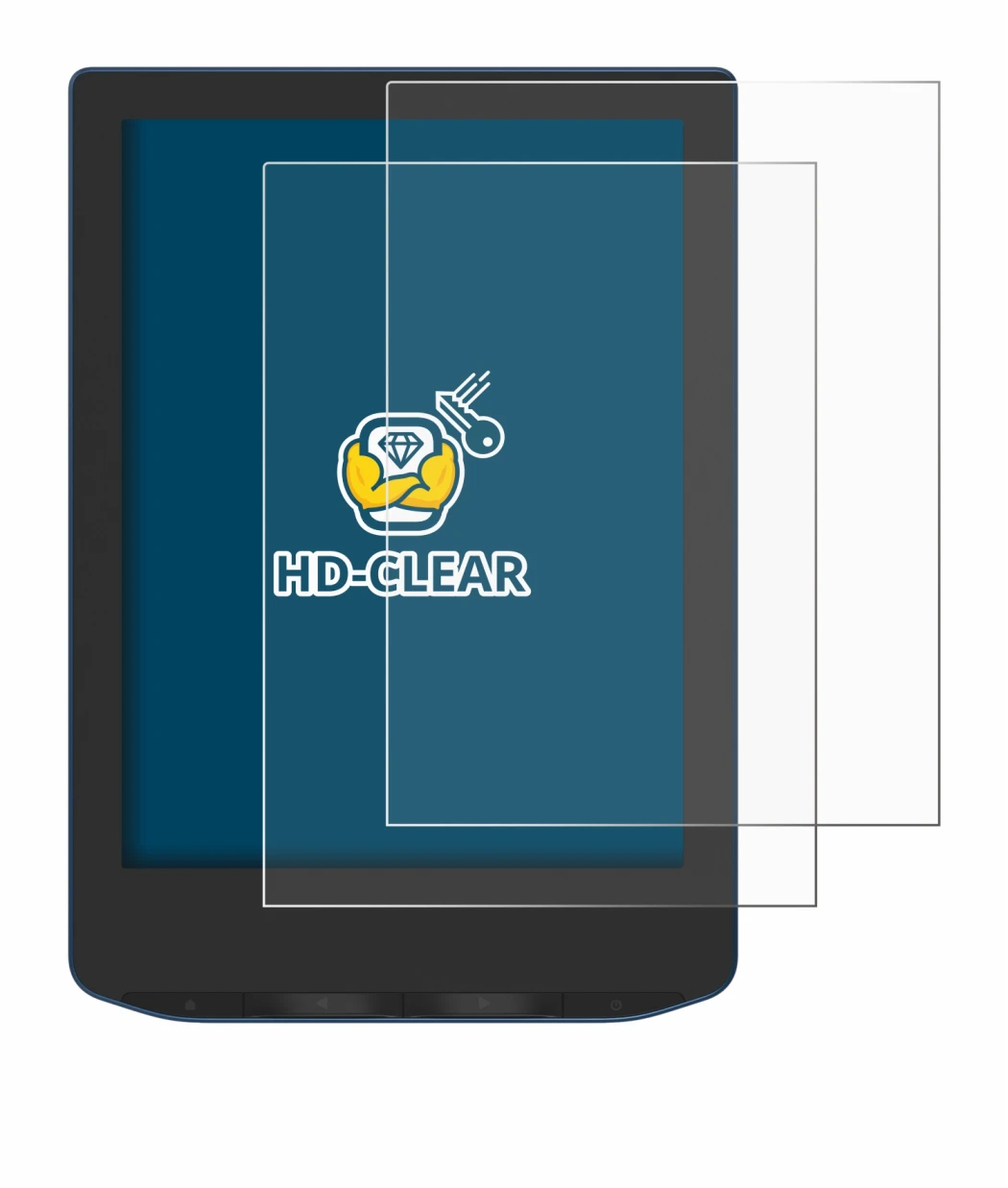 Image of the device PocketBook Verse Pro Color with a wide variety of screen protectors.