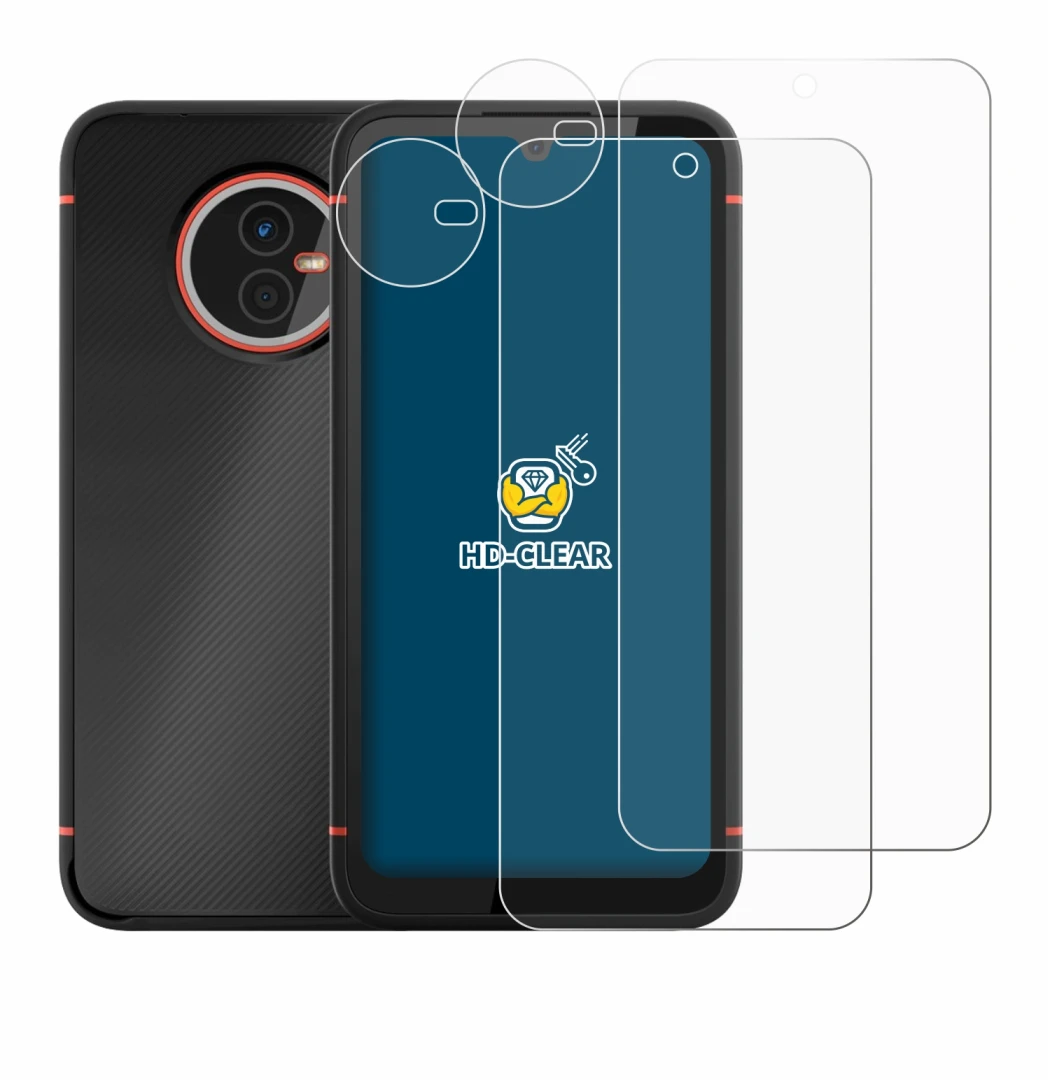 Image of the device Gigaset GX4 Pro (Front+Camera) with a wide variety of screen protectors.