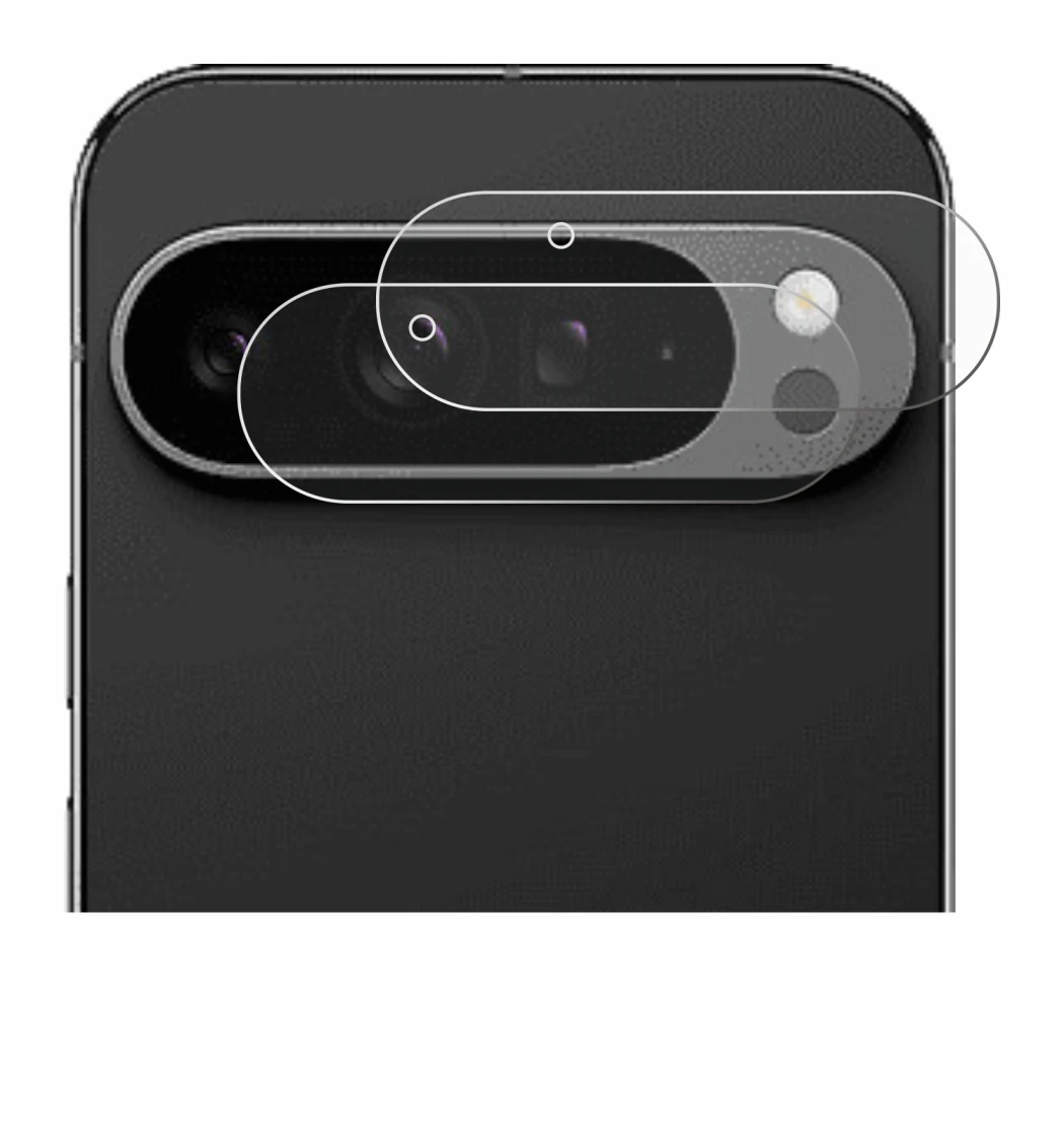 Image of the device Google Pixel 9 Pro XL (ONLY Camera Lens) with a wide variety of screen protectors.