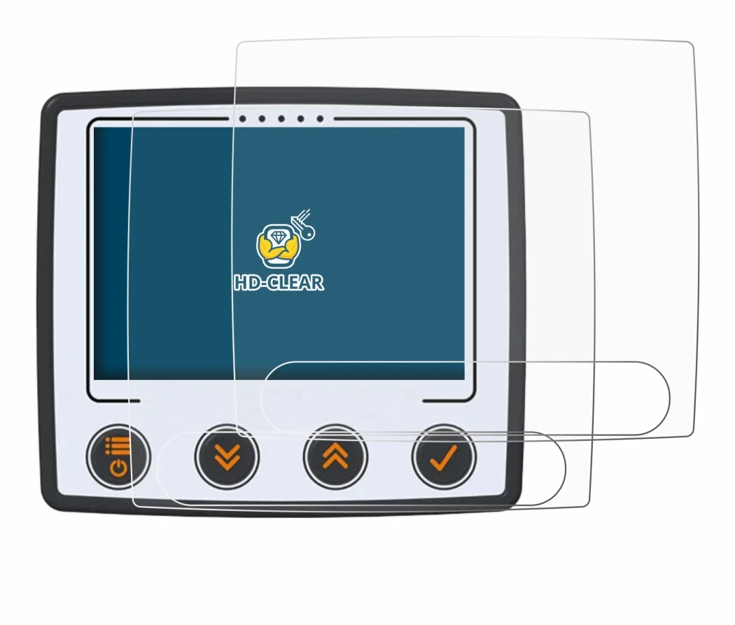 Image of the device Skytraxx 5 Mini with a wide variety of screen protectors.
