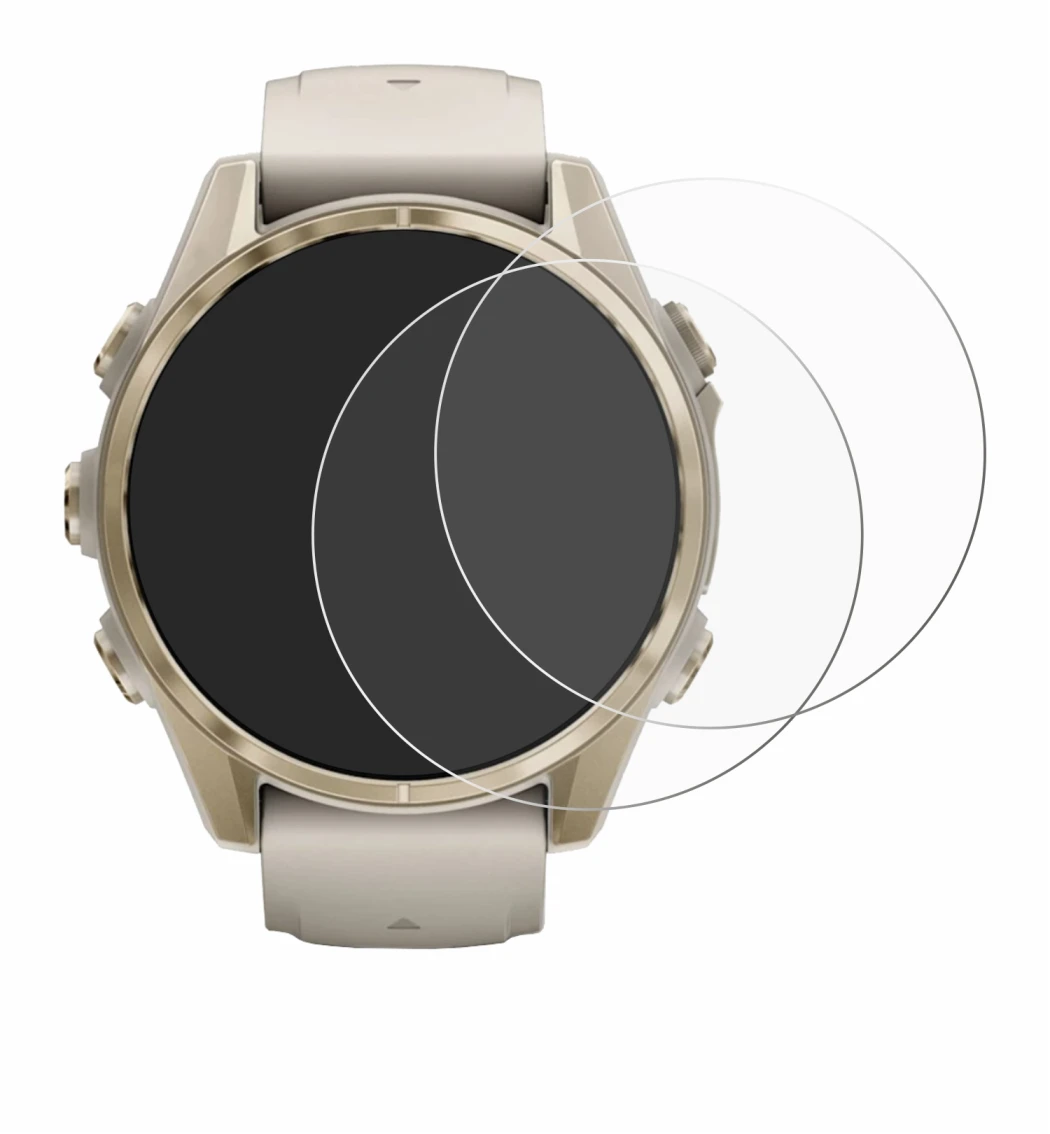 Image of the device Garmin Fenix 8 (43 mm) with a wide variety of screen protectors.