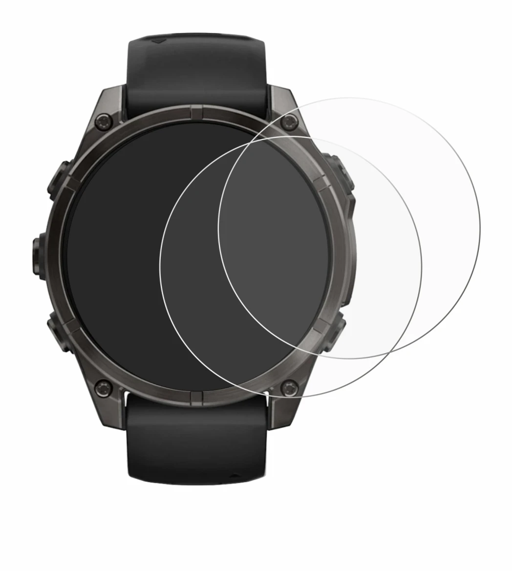 Image of the device Garmin Fenix 8 AMOLED (47 mm) with a wide variety of screen protectors.