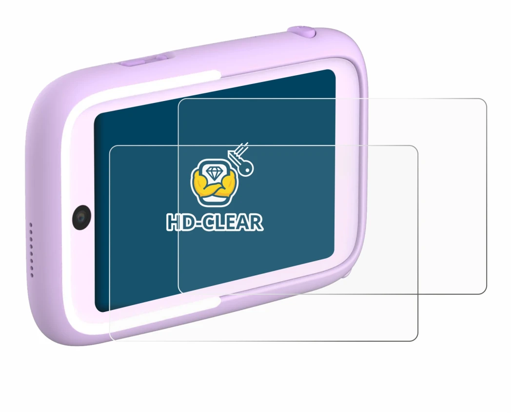 Image of the device Myfirst Camera 50 with a wide variety of screen protectors.