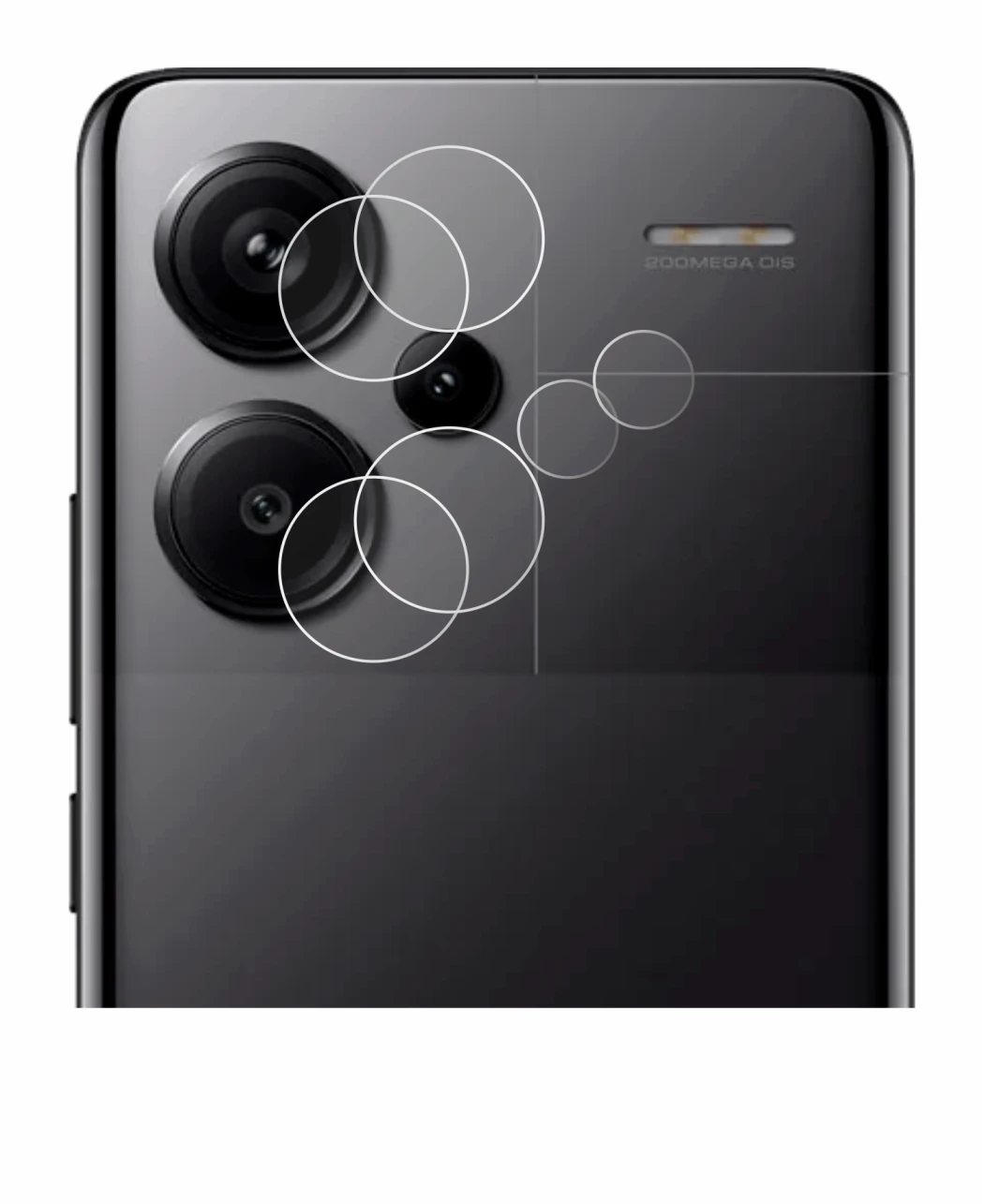 Image of the device Xiaomi Redmi Note 13 Pro+ 5G (ONLY Camera Lens) with a wide variety of screen protectors.