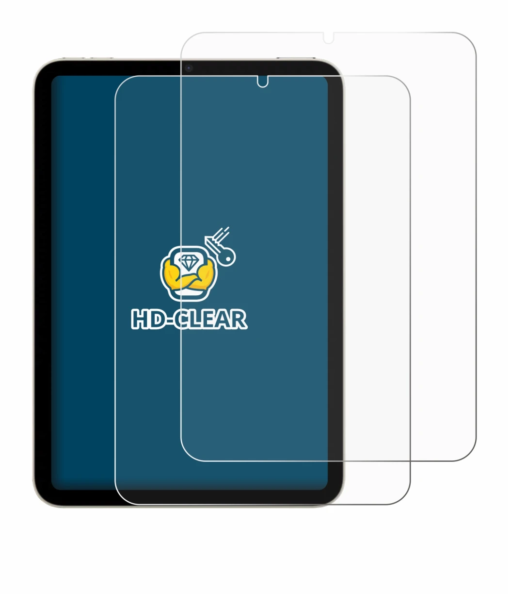 Image of the device Apple iPad Mini 7 2024 with a wide variety of screen protectors.