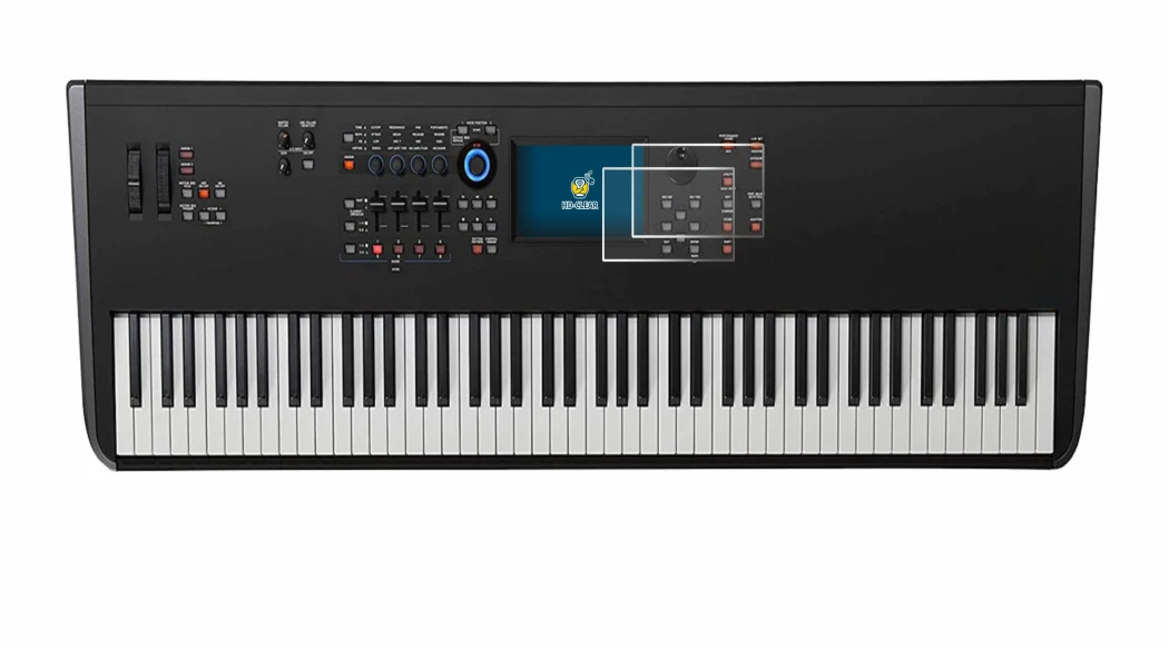 Image of the device Yamaha MODX8+ with a wide variety of screen protectors.