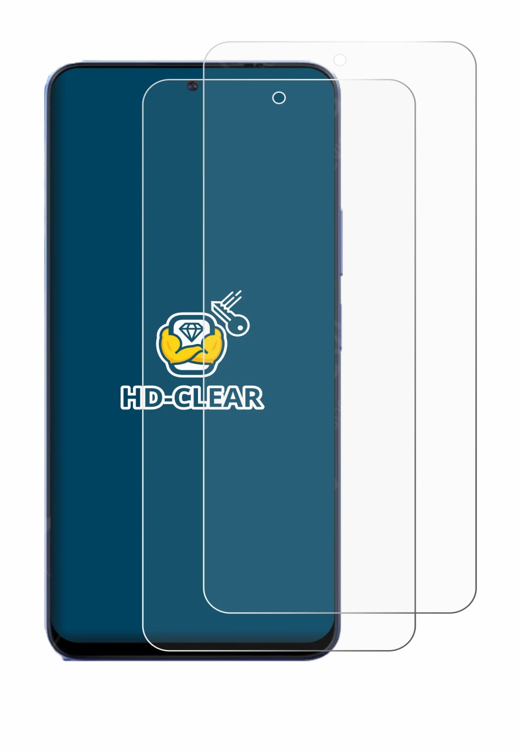 Image of the device Blackview Oscal Tiger 13 with a wide variety of screen protectors.