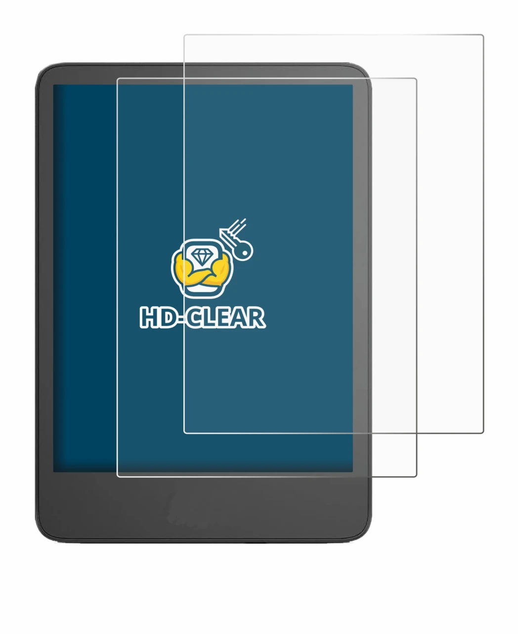 Image of the device Amazon Kindle 2024 with a wide variety of screen protectors.