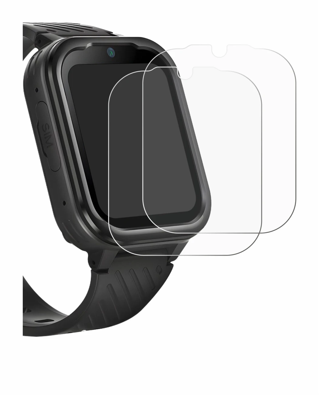 Image of the device RAYOFI Kids Smartwatch with a wide variety of screen protectors.