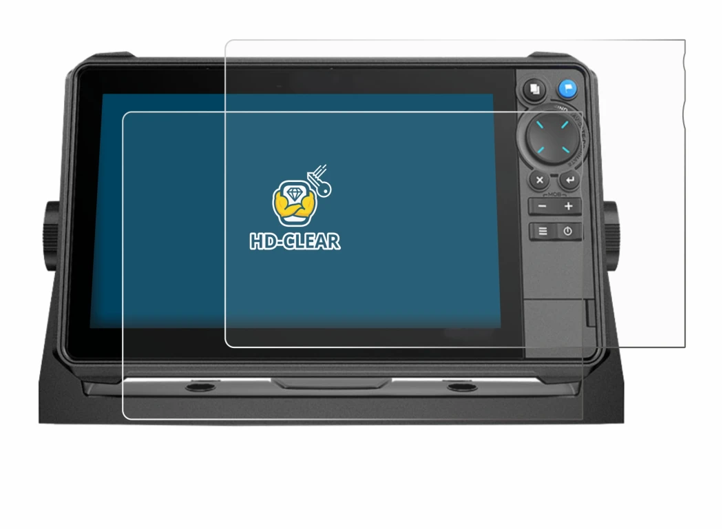 Image of the device Lowrance HDS-9 Pro with a wide variety of screen protectors.