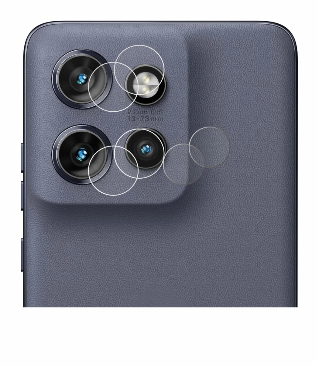 Image of the device Motorola Edge 50 Neo (ONLY Camera Lens) with a wide variety of screen protectors.