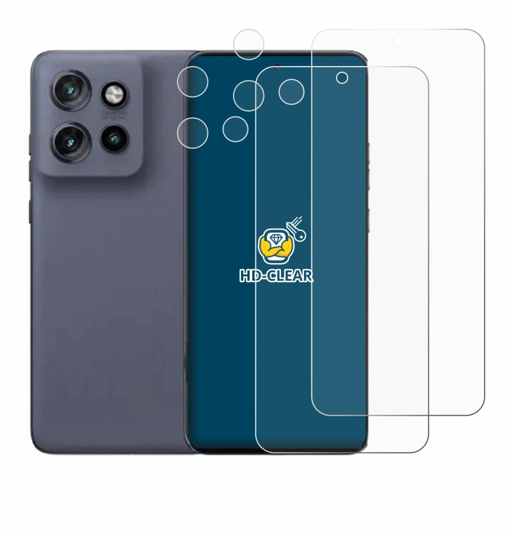 Image of the device Motorola Edge 50 Neo (Front+Camera) with a wide variety of screen protectors.