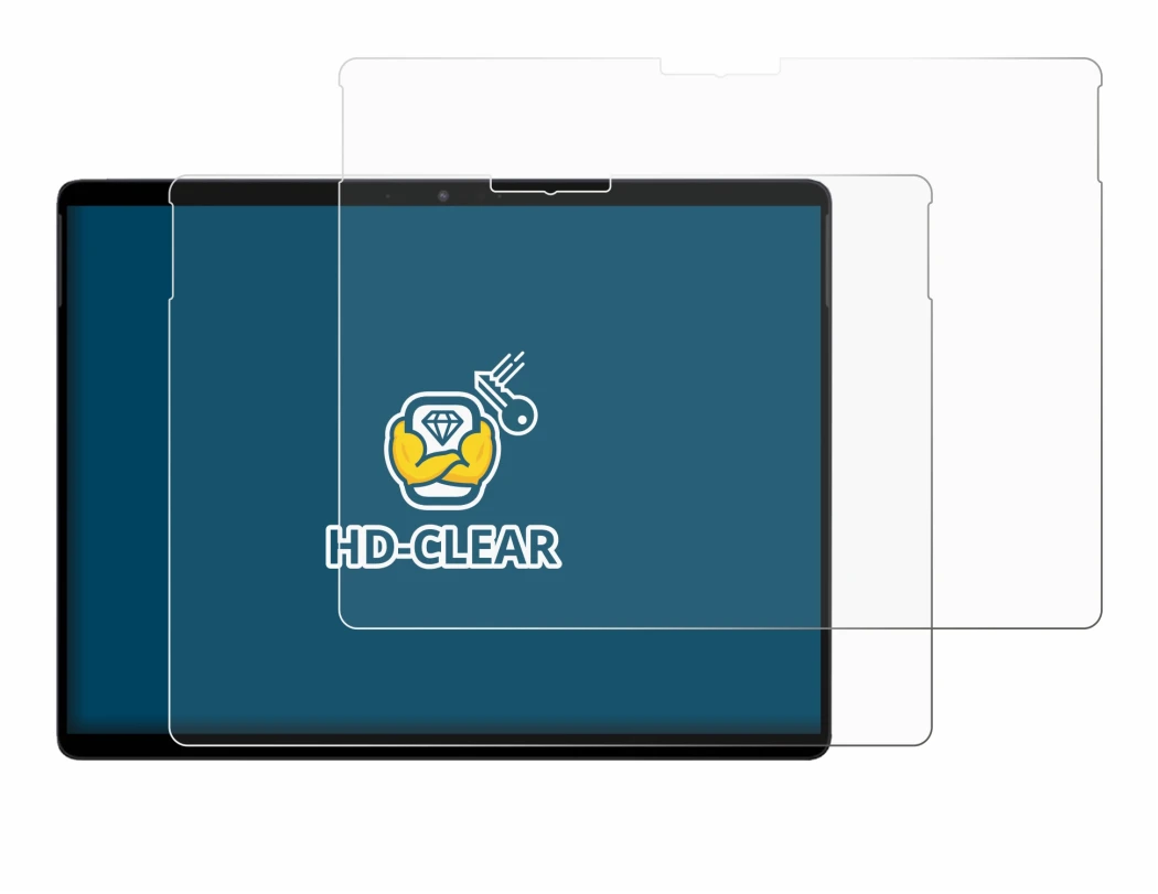 Image of the device Chuwi Hi10 Max with a wide variety of screen protectors.