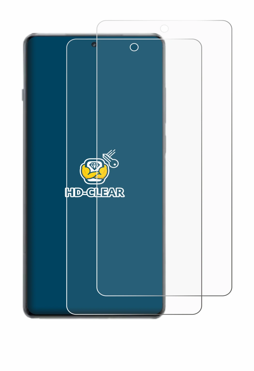 Image of the device OnePlus 13R with a wide variety of screen protectors.