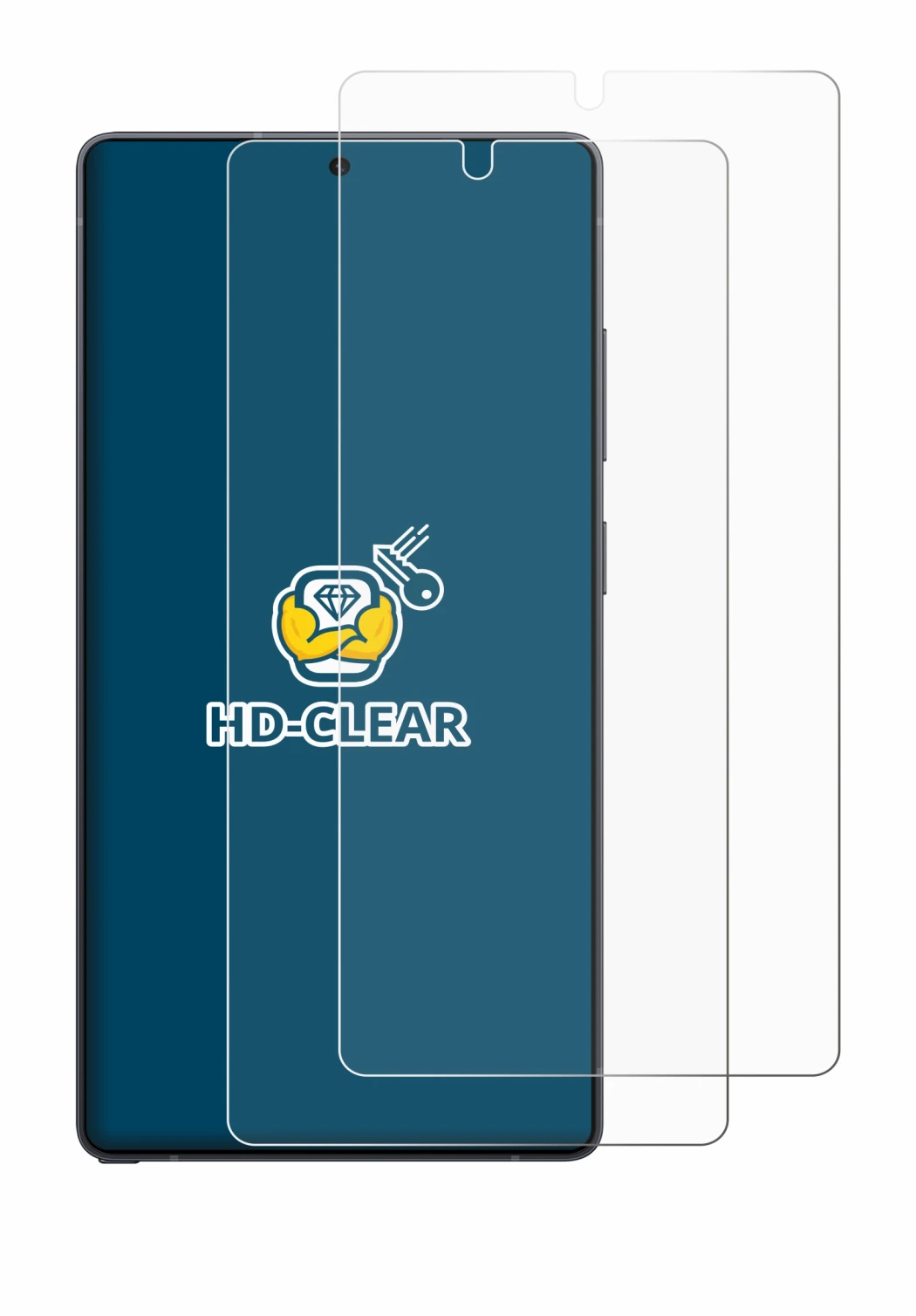 Image of the device Samsung Galaxy S25 Ultra with a wide variety of screen protectors.