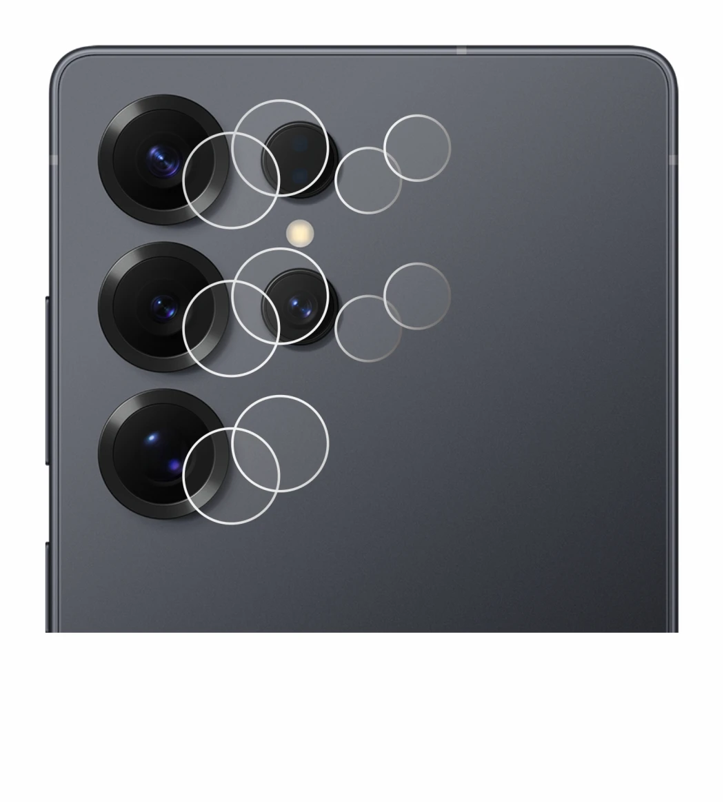 Image of the device Samsung Galaxy S25 Ultra (ONLY Camera Lens) with a wide variety of screen protectors.