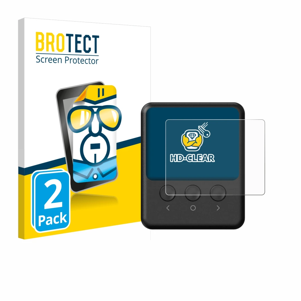 Front side of a product packaging with the brand logo BROTECT. Next to it is the device ISDT 608PD shown with the correspondin